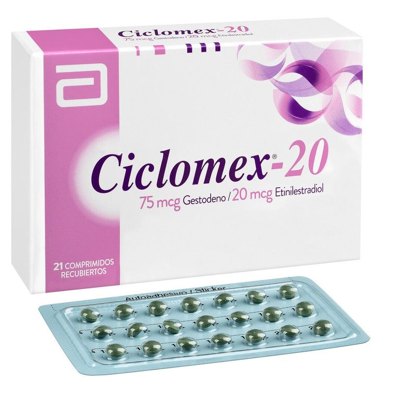 Ciclomex Comprimidos x 21 (Gestodeno/Etinilestradiol)