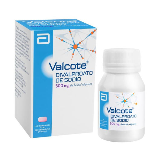 Valcote Comprimidos 500 mg x 20 (Acido Valproico)