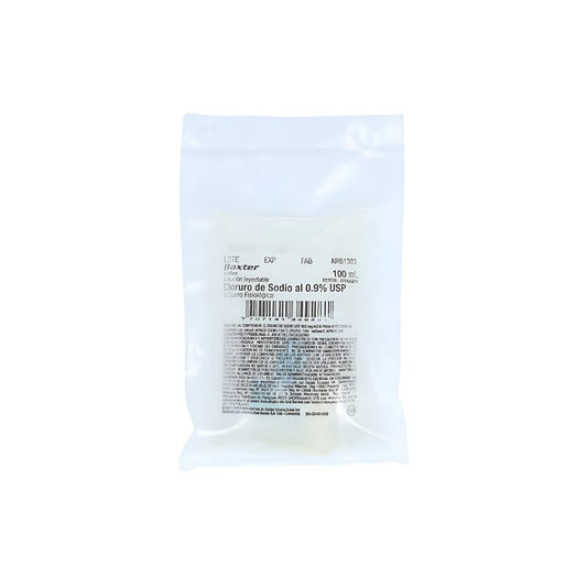 Cloruro De Sodio 0,9% x 100 ml Bolsa Baxter ( Caja x 100)