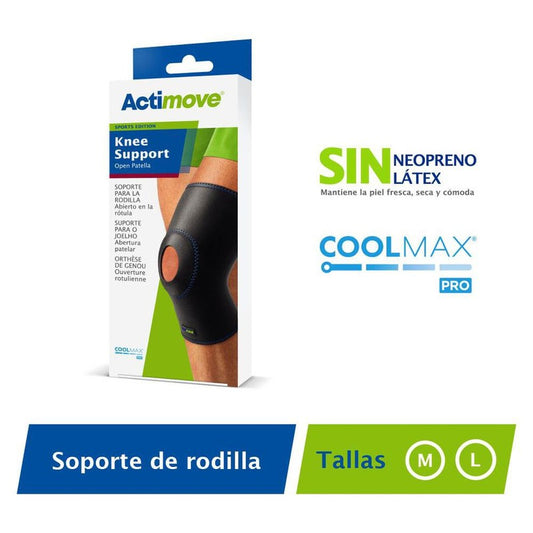 Actimove Sport Estabilizador De Rodilla R/A Negro L x 1