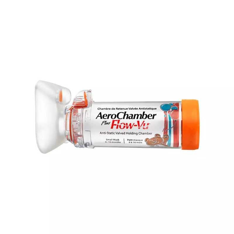 Aerochamber Plus Infantil 0-18M Masc Naranja x 1 (Aerocamara)