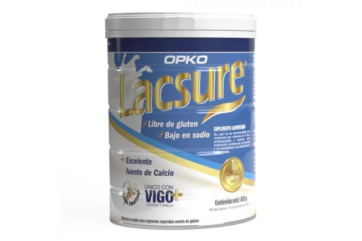 Lacsure Sin Lactosa Polvo x 850 Gr Opko (Complemento Alimenticio)