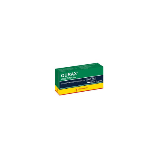 Qurax Comprimidos 100 mg x 30 (Quetiapina)