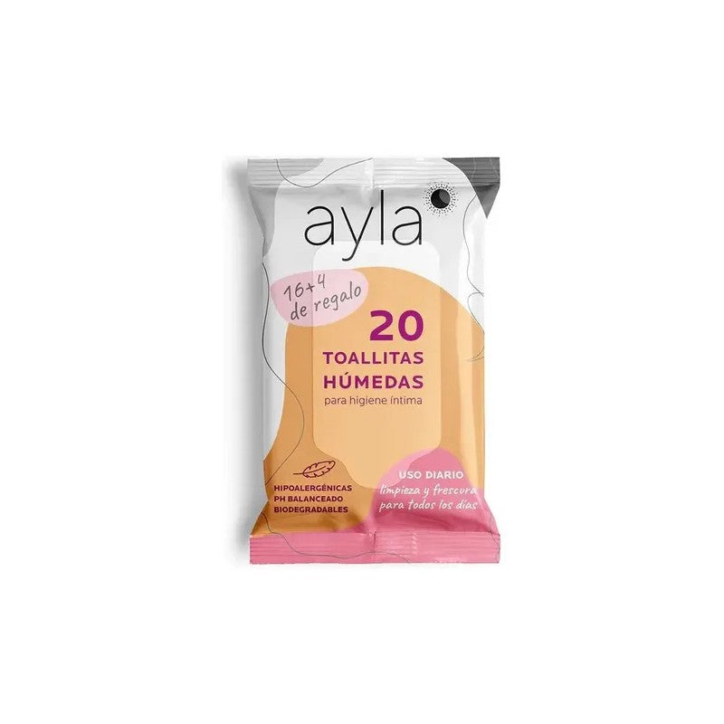 Toallitas De Higiene Intima x 20 Unidades Ayla