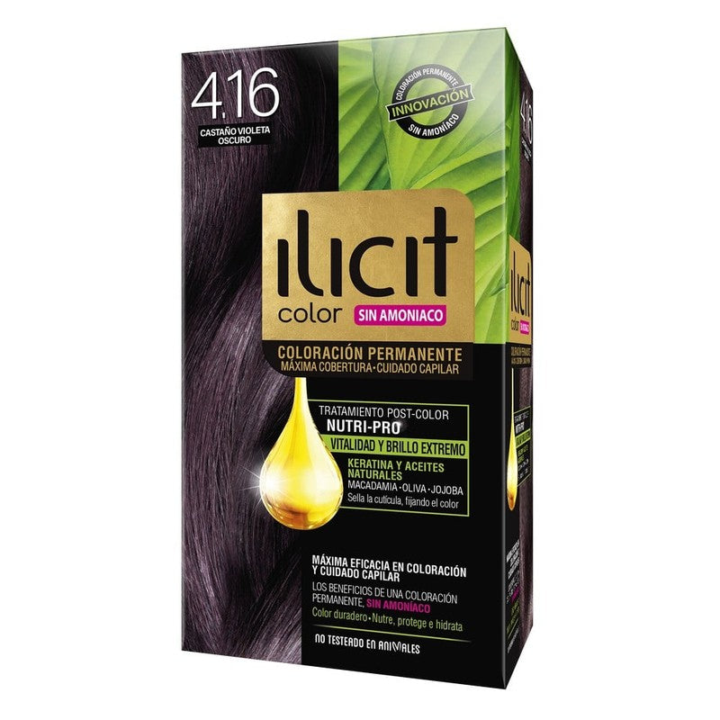 Ilicit Sin Amoniaco 4/16 Castaño Vio Oscuro (Coloracion)