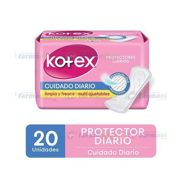 Kotex Protec Diario x 20 Unidades (Proteccion Femenina)