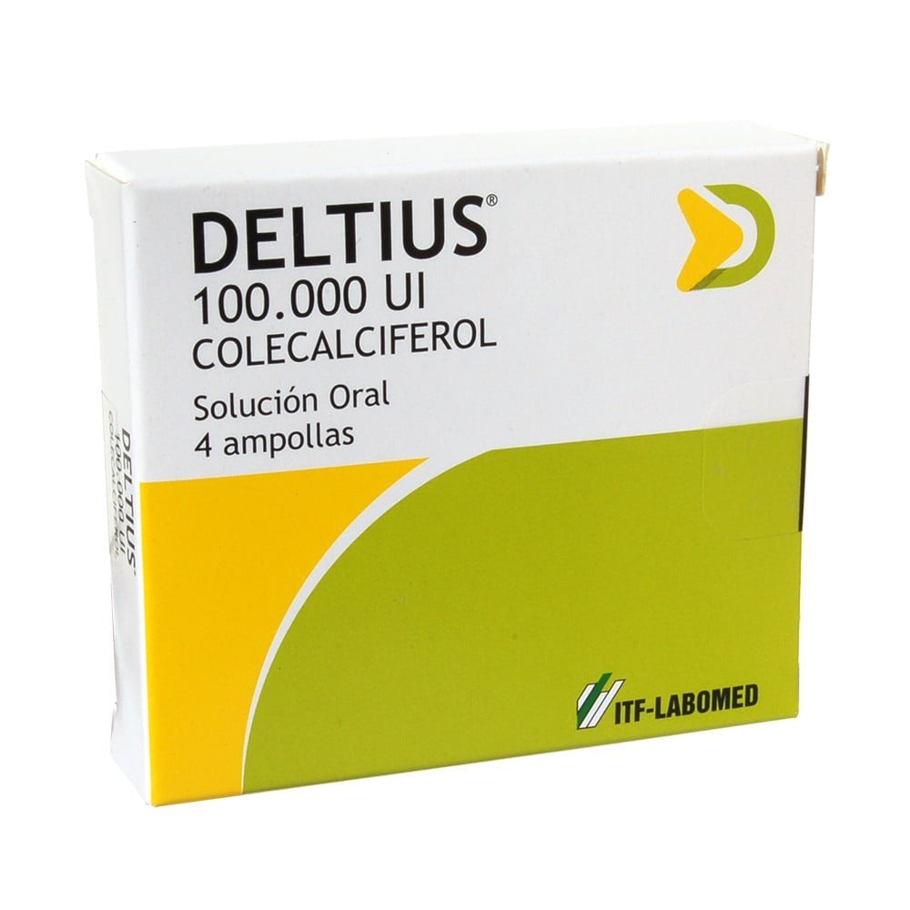 Deltius Solucion Oral 100.000 Ui x 4 Amp (Colecalciferol)