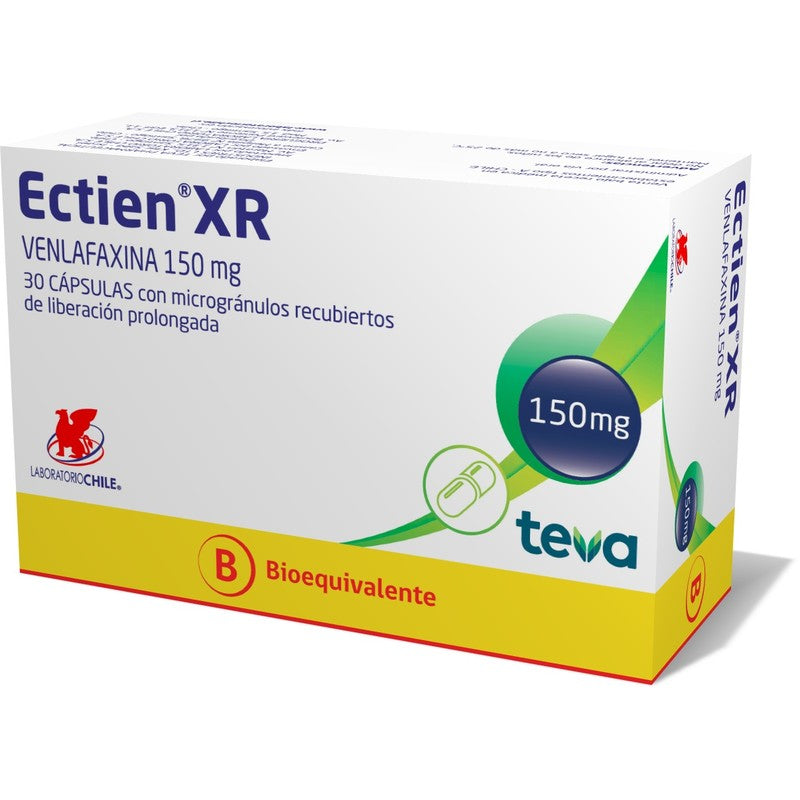 Ectien Xr Cápsulas 150 mg x 30 (Venlafaxina)