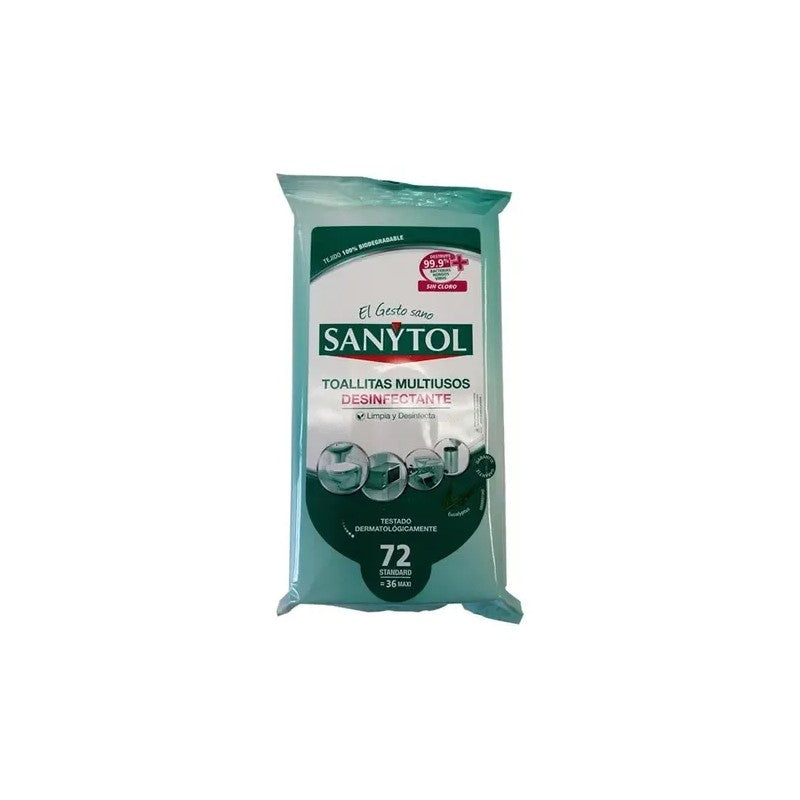 Sanytol Toallitas Desinfectante Multiusos x 72 Unidades