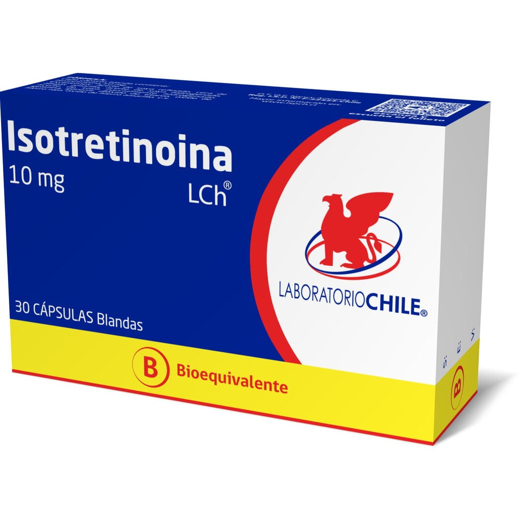 Isotretinoina Cápsulas 10 mg x 30 Chile