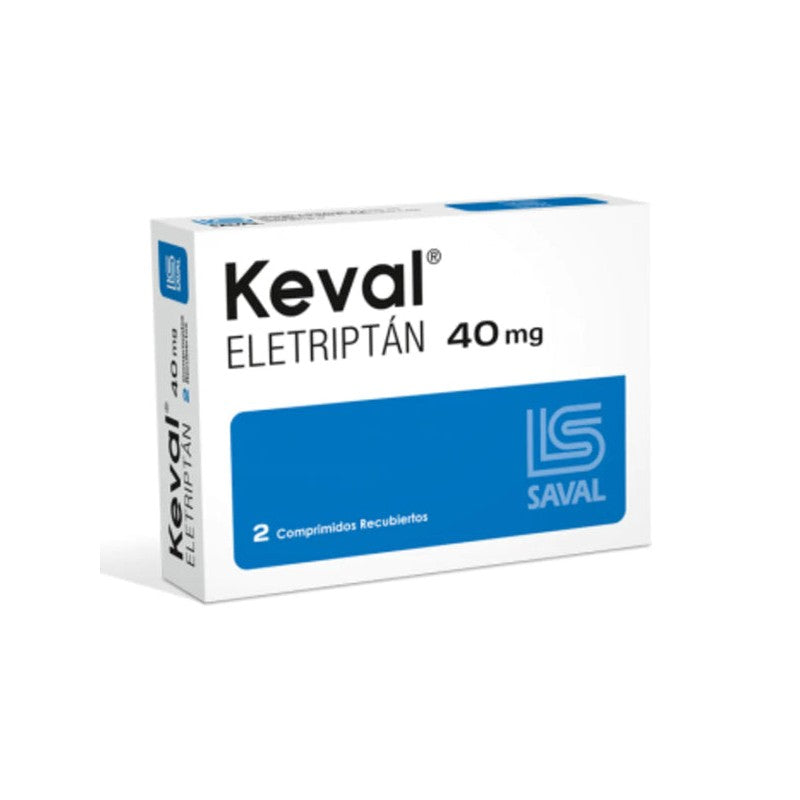 Keval Comprimidos 40 mg x 2 (Eletriptan)