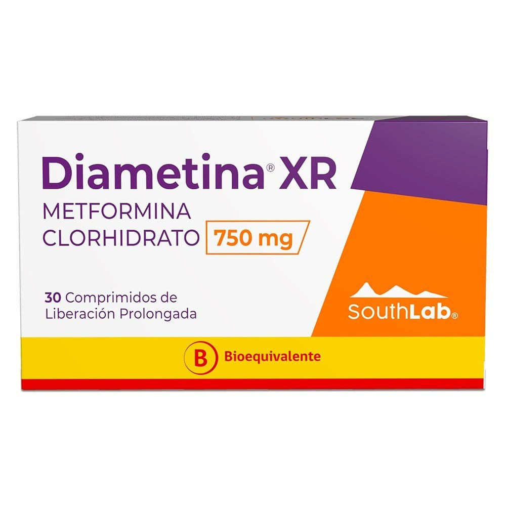 Diametina Comprimidos Xr 750 mg x 30 (Metformina)