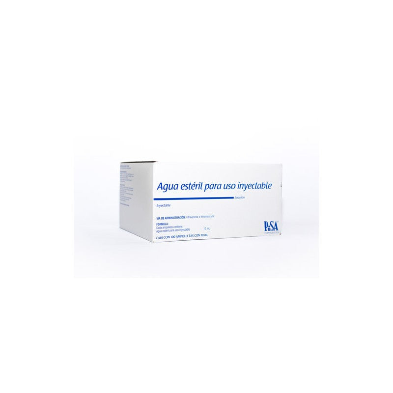 Agua Para Inyectable Amp 10 ml x 5 Pisa (Agua Bidestilada)
