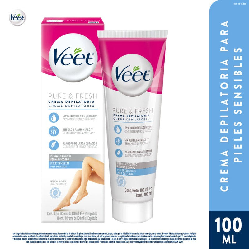 Veet Crema Depilat Silky Fresh Piel Sensible x 100 ml (Depilacion Afeitado Y Maquinas)