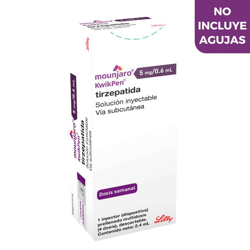 Mounjaro Kwikpen 5mg/0.6ml Solución Inyectable (Tirzepatida)