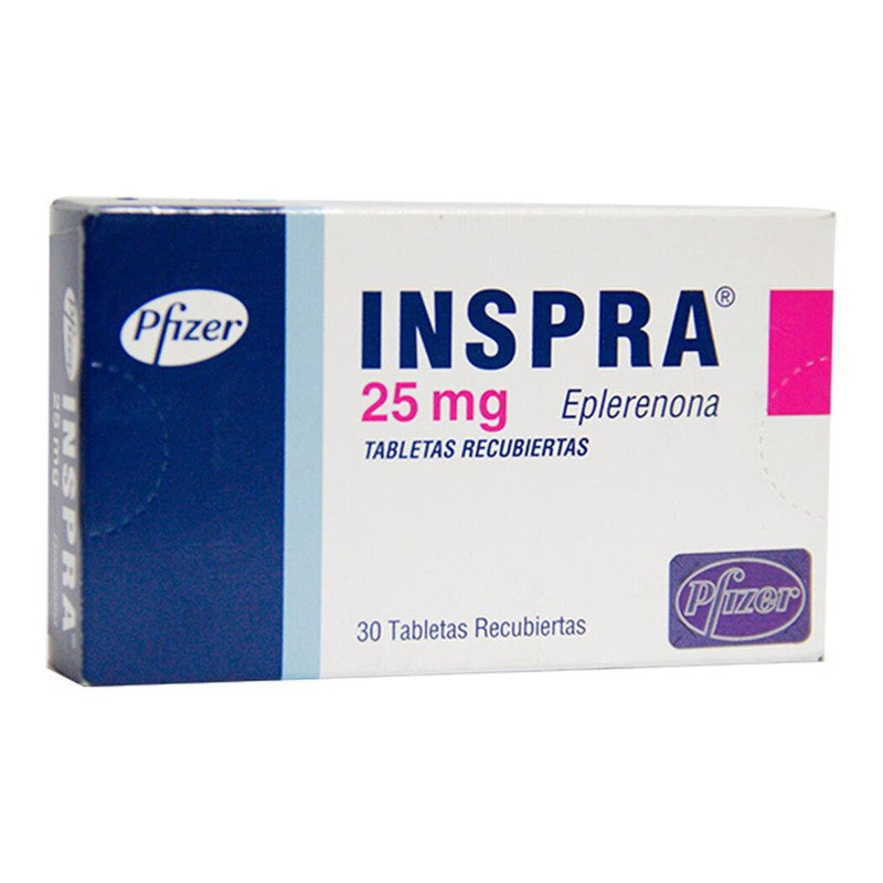 Inspra Tabletas 25 mg x 30 (Eplerenona)