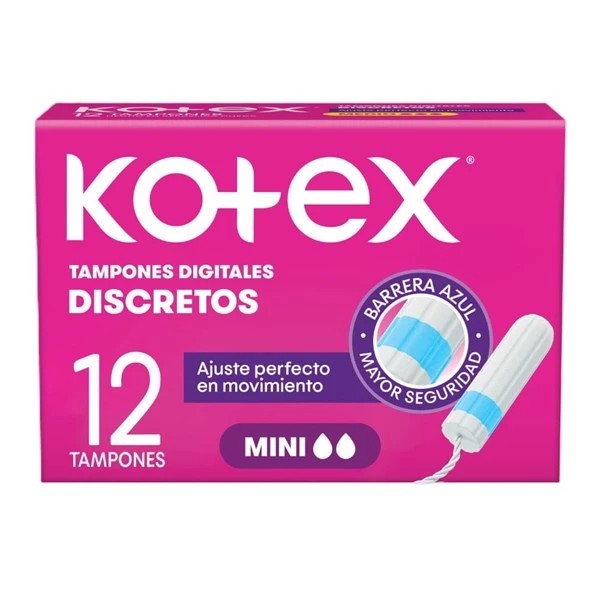 Kotex Tampon Digital Medio x 12 Unidades (Proteccion Femenina)