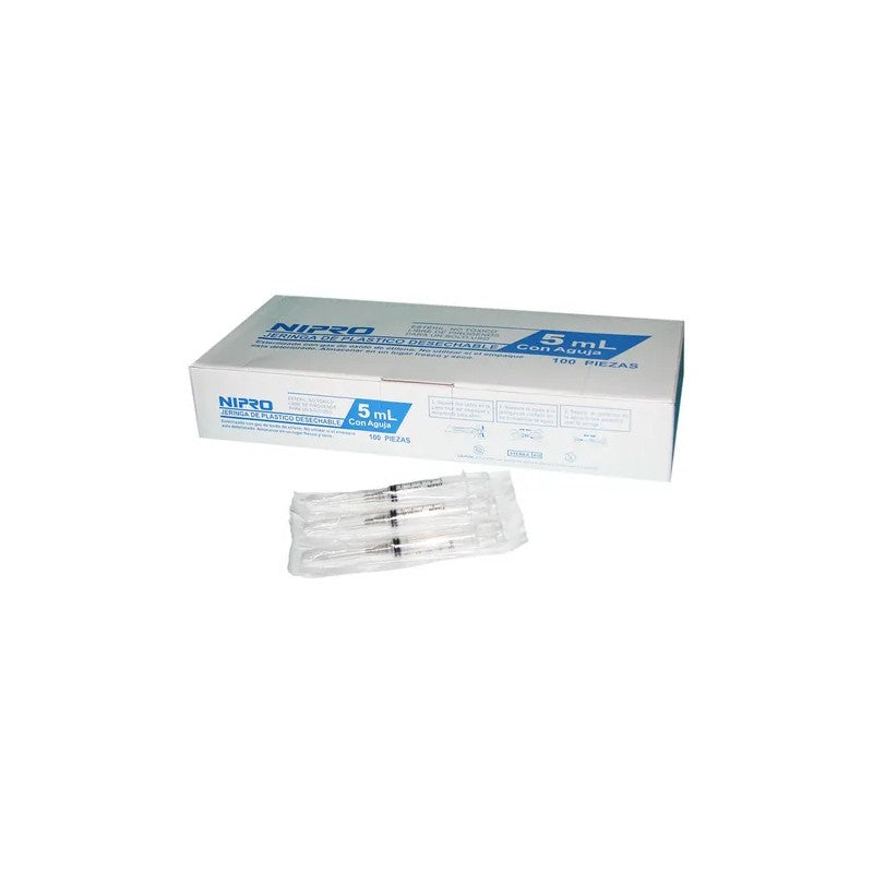 Jeringa 5 Cc Luer Slip C/A 21Gx1 1/2 X100 Smartmed (Jeringas)
