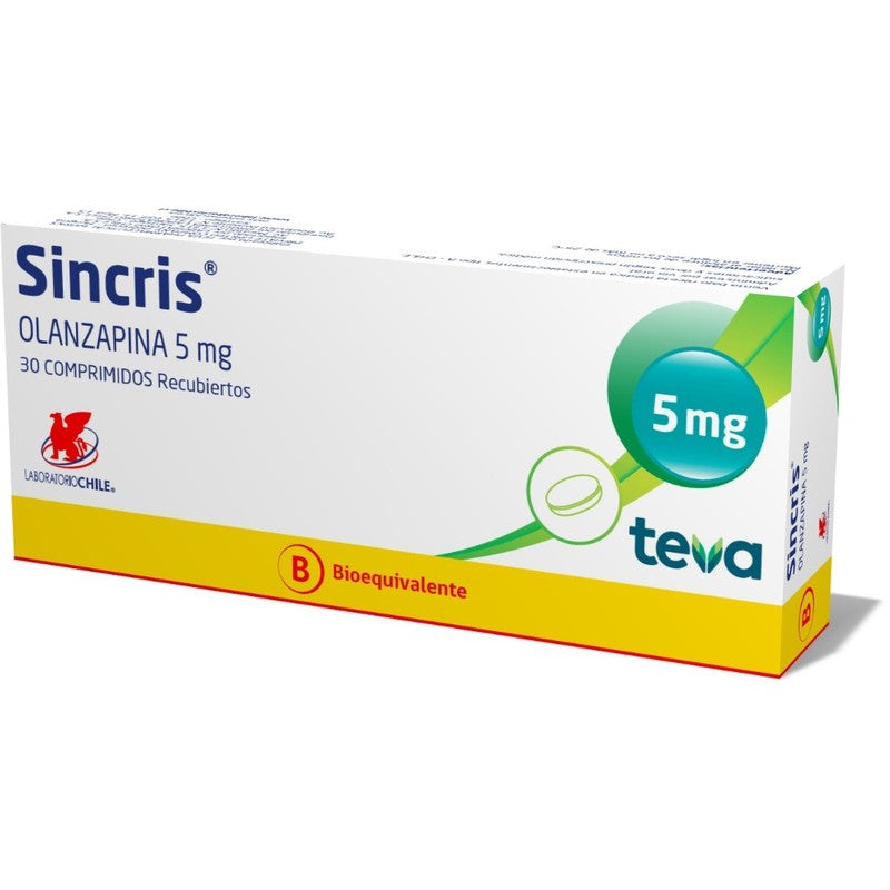 Sincris Comprimidos 5 mg x 30 (Olanzapina)