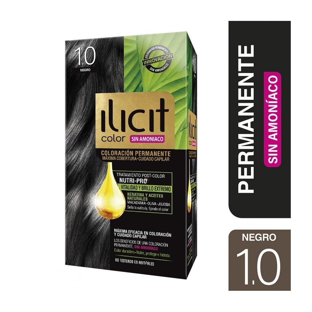 Ilicit Sin Amoniaco 1/0 Negro x 60 Gr (Coloracion)