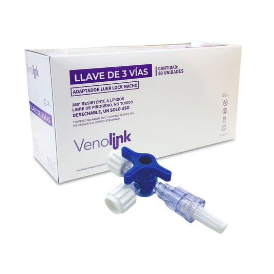 Llave Tres Pasos x 50 Unidades Isimed (Llave 3 Pasos)