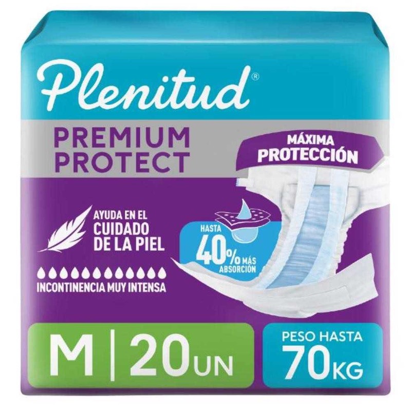 Plenitud Panal Incontinencia Intensa Metros x 20 Unidades (Pañal Adulto)