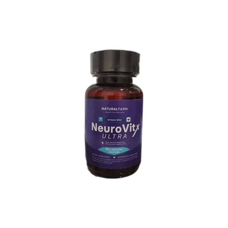 Neurovit Nf x 60 Cáps Blan (Magnesio + Vitamina D + Complejo B Triptofano)