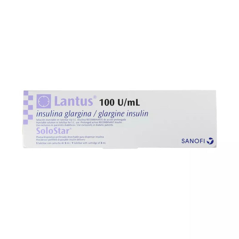 Lantus Sstar 100 Ui x 3 ml x 1 Cart (Insulina Glargina Humana)
