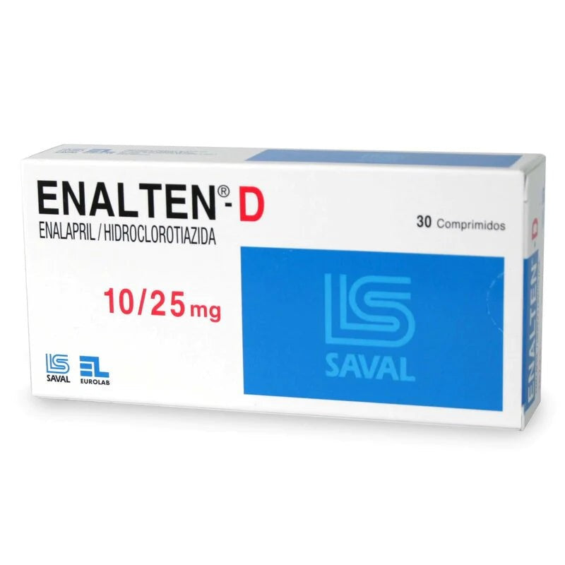 Enalten-D Comprimidos 10/25 x 30 (Enalapril/Hidroclorotiazida)