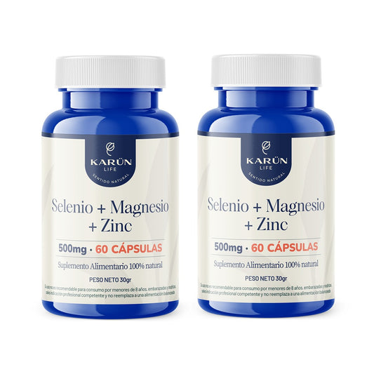 Selenio + Magnesio + Zinc Cápsulas x 60 Unidades Nf (Magnesio + Selenio + Zinc)
