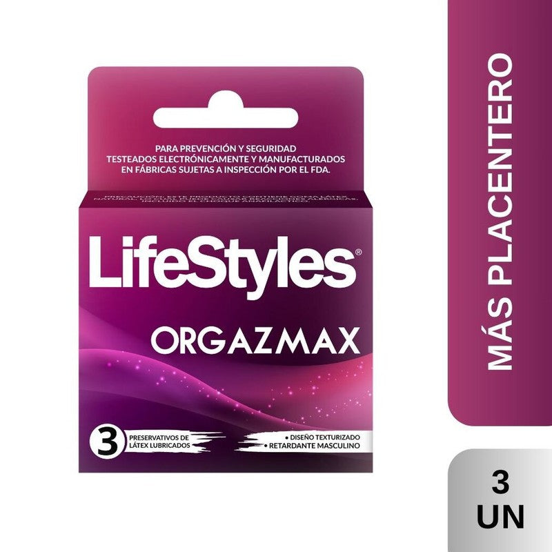Preserv Lifestyles Orgazmax x 3 (Preservativo)