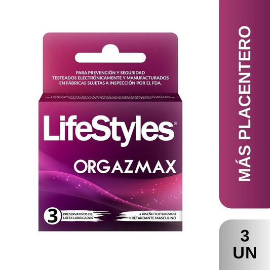 Preserv Lifestyles Orgazmax x 3 (Preservativo)