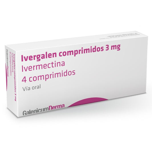Ivergalen Comprimidos 3 mg x 4 Unidades (Ivermectina)