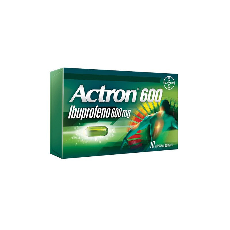 Actron Cápsulas 600 mg x 10 (Ibuprofeno)