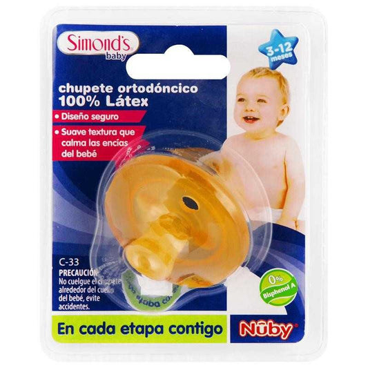 Chupete Ortodoncico 100% Latex Simonds