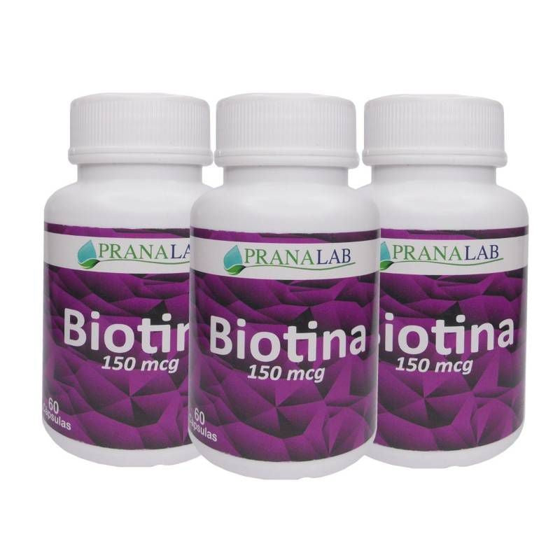 Biotina Cápsulas 150 mcg x 60 Pranalab