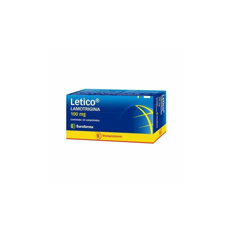 Letico Comprimidos 100 mg x 30 (Lamotrigina)