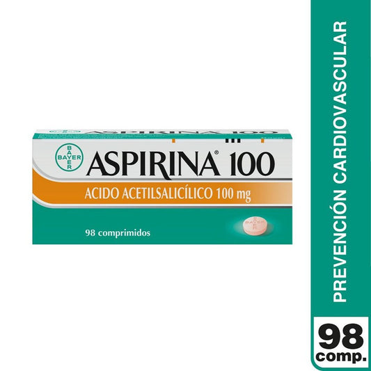 Aspirina Inf Comprimidos 100 mg x 98 (Acido Acetilsalicilico)