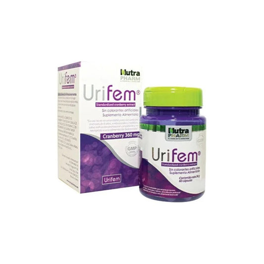 Urifem Cápsulas x 60 (Cranberries/Uva Ursi)