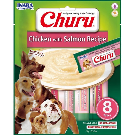 Churu Dog Bites Pollo Con Salmon x 8 Unidades
