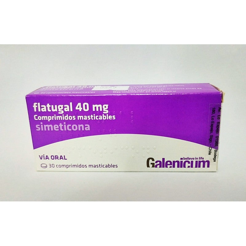 Flatugal Comprimidos 40 mg x 30 Unidades (Simeticona)