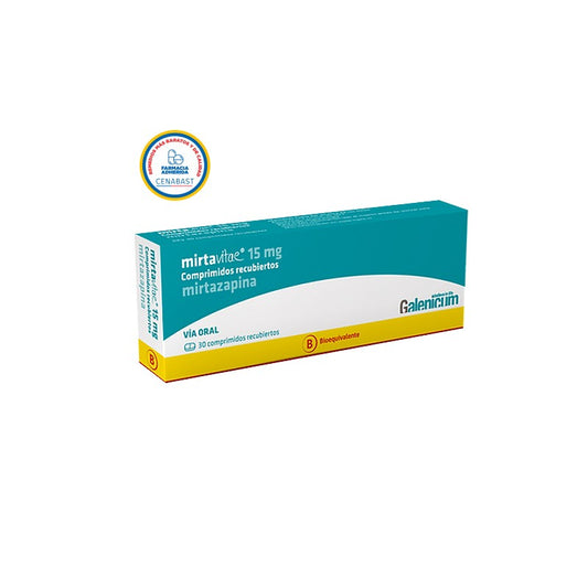 Mirtavitae Comprimidos 15 mg x 30 (Mirtazapina)
