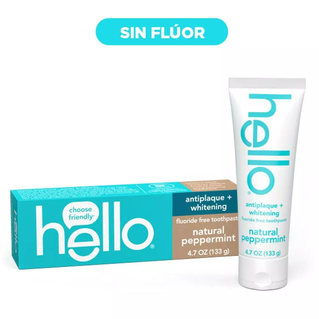 Hello Crema Blanqueamiento Natural Fluor x 133 Gr