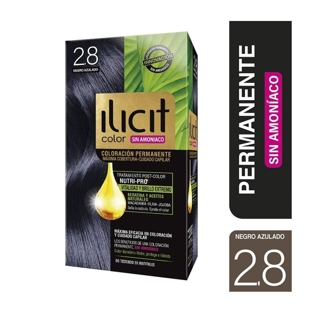 Ilicit Sin Amoniaco 2/8 Negro Azulad x 60 Gr (Coloracion)