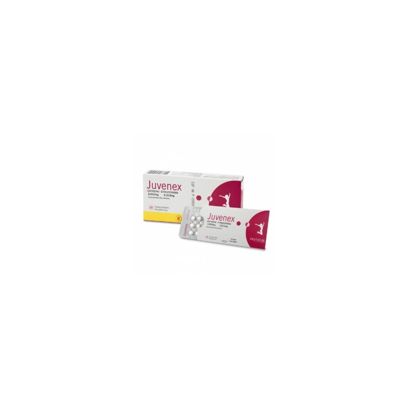Juvenex Comprimidos 0,06/0,015 mg x 28 (Gestodeno/Etinilestradiol)