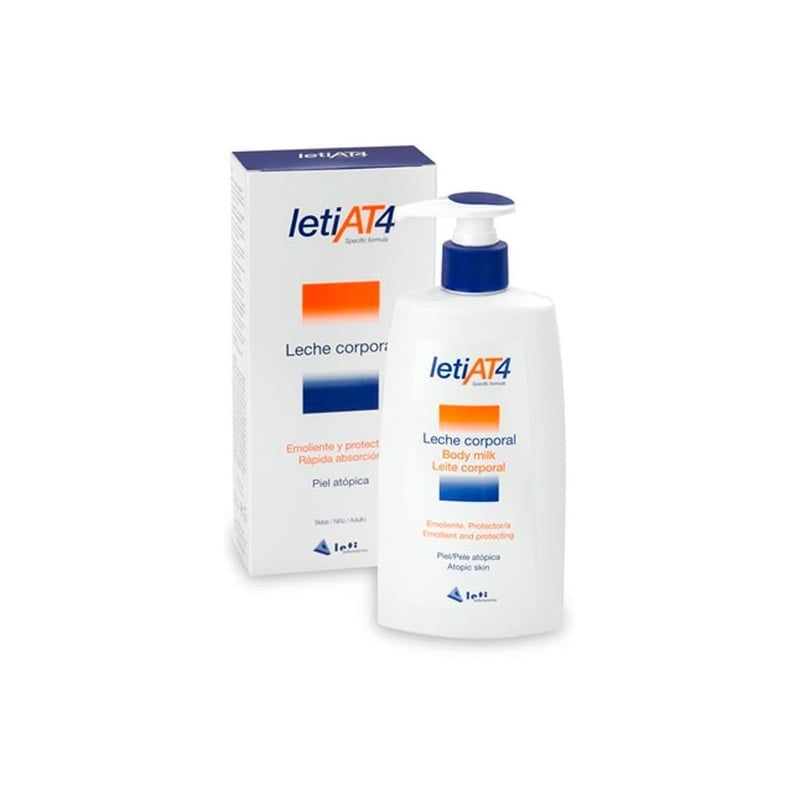 Leti At4 Leche Corp x 250 ml (Ac.Grasos Esenciales/Manteca De Karite)