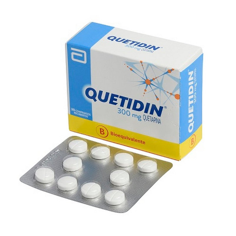 Quetidin Comprimidos 300 mg x 30 (Quetiapina)