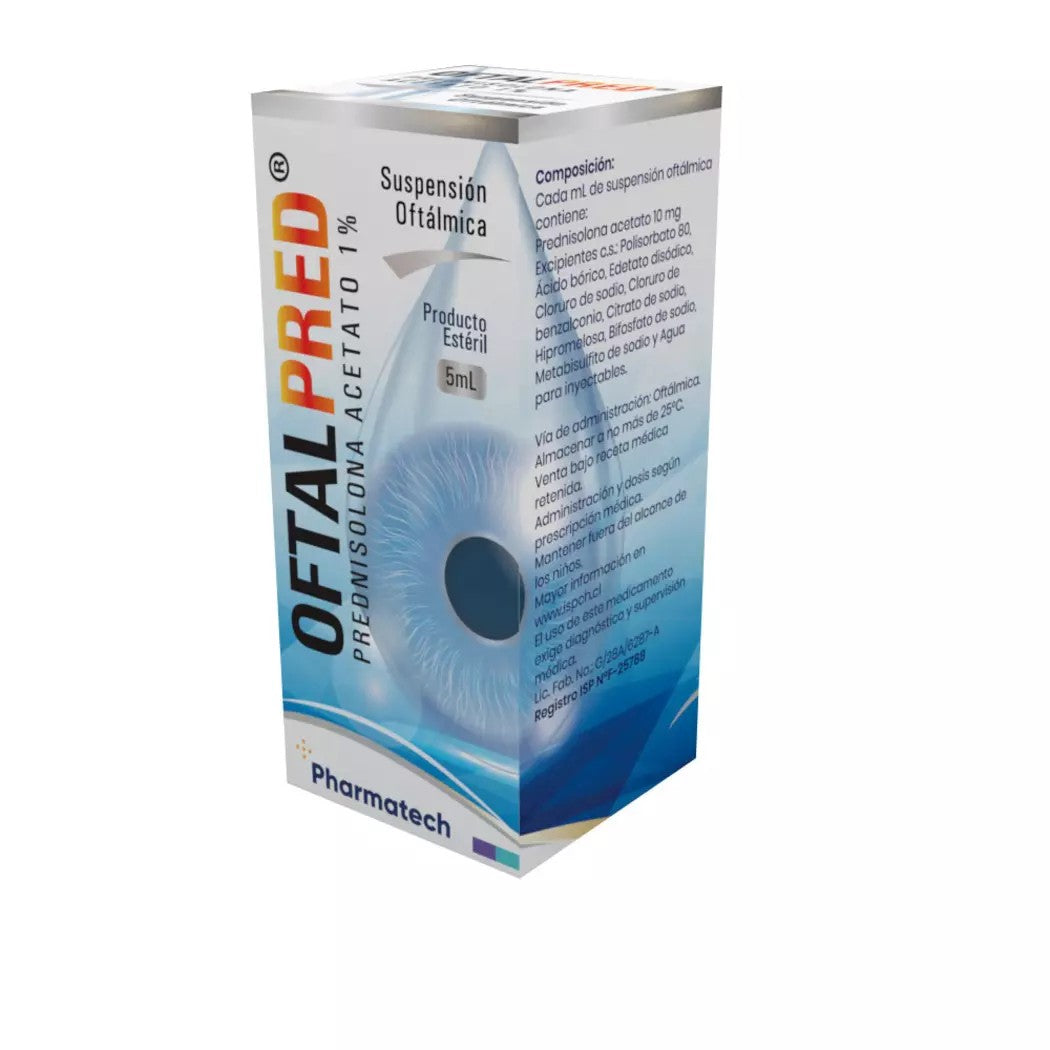 Oftalpred Solución Oftálmica 1% x 5 ml Prednisolona