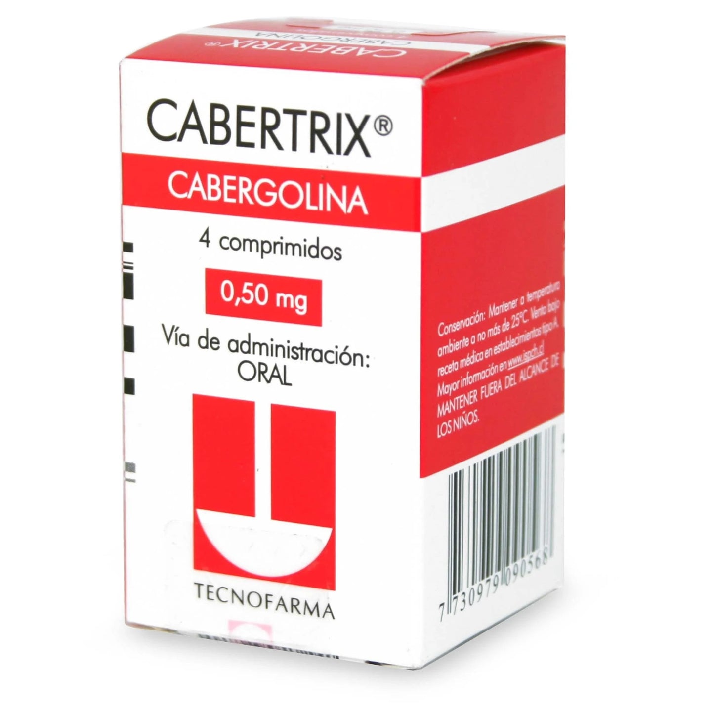 Cabertrix Comprimidos 0,5 mg x 4 (Cabergolina)