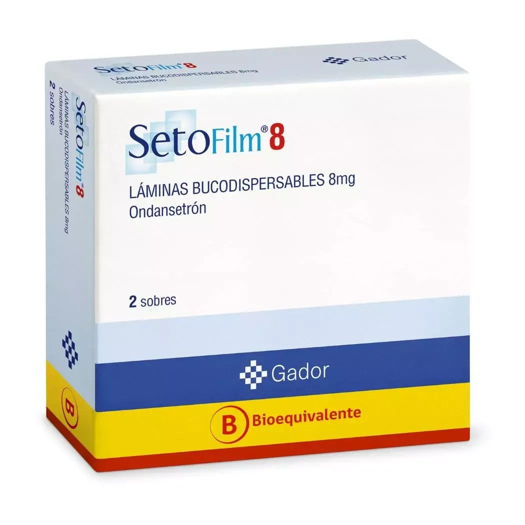 Setofilm Laminas Bucodispersable 8 mg x 2 (Ondansetron)